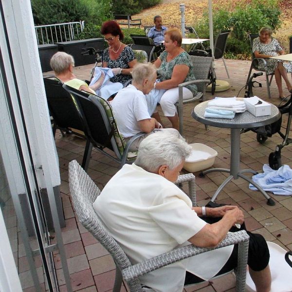 Erfrischendes Fußbad